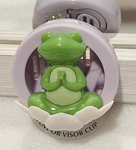 Bath & Body Works Scentportable Holder Car Vent Clip Posing FROG Meditating YOGA - Picture 1 of 1