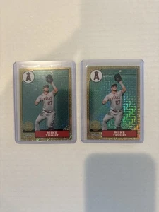 (2) 2022 Topps Chrome Mike Trout Silver Pack Mojo Refractor #T87BC-1 - Picture 1 of 1