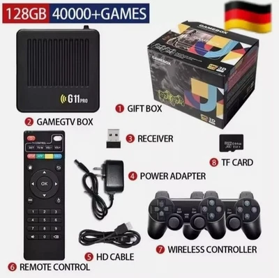 128G G11 Pro Retrowave Retro Gaming Box 4K TV Box Game Console / Konsole 60.000