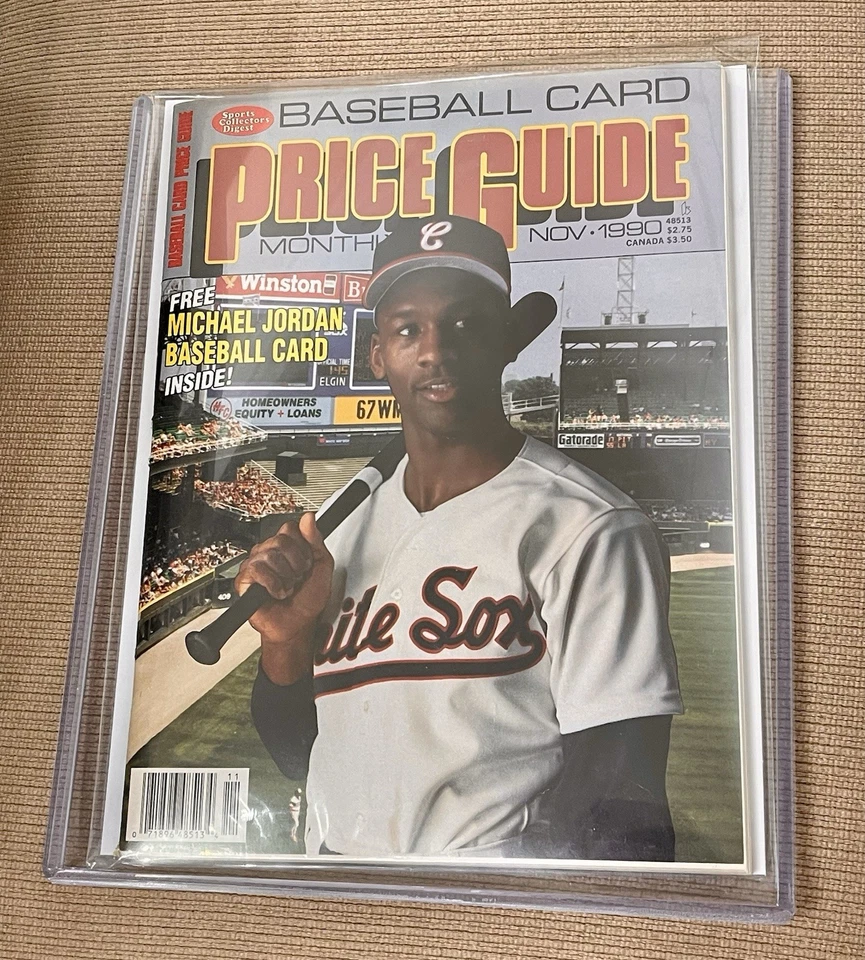 SCD 棒球卡价格指南杂志迈克尔·乔丹 1990 年 11 月(卡/针) — 第 1/1 张图片