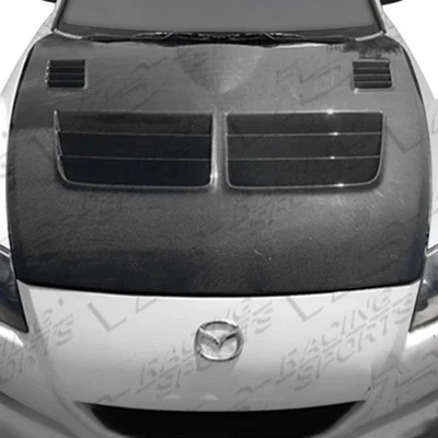 For Mazda RX-8 04-11 VIS Racing 04MZRX82DRAZ-010C Razor Style Carbon Fiber Hood Foto 1 de 2