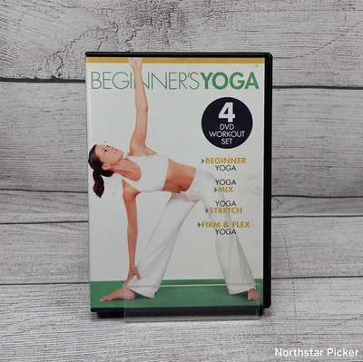 Beginner's Yoga (DVD, 4-Disc, 2011, GAIAM) Beginner, Mix, Stretch, Firm & Flex - Image 1 of 4