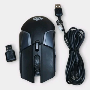 SteelSeries Rival 650 Wireless Optical Gaming Mouse with RGB Lighting Black - Afbeelding 1 van 9