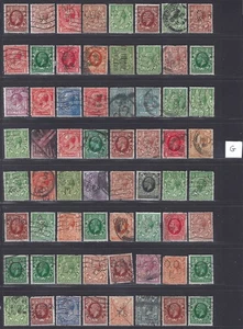 GB 🇬🇧 -128 used Perfins - King George V. - Picture 1 of 4