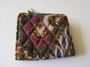 Cartera pequeña Vera Bradley Essential estampado en spray buta nueva con etiqueta - Imagen 1 de 4