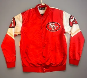 Vintage Chalk Line San Francisco 49ers Jacket XL Rare Red White Gold Satin NFL - Picture 1 of 15