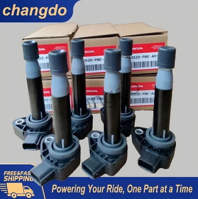 NEW OEM 6Packs Ignition Coil 30520P8EA01 Fit For 1999-2007 Honda Odyssey 3.5L V6 - Image 1 of 4