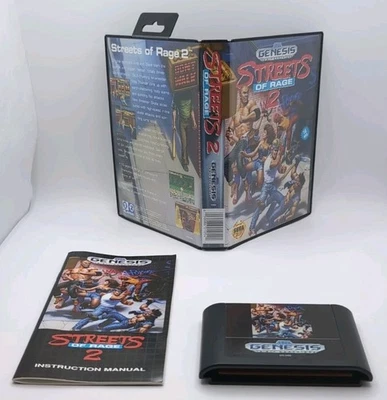 Streets of Rage 2 (Sega Genesis, 1992) w/ Case/artwork & Manual - Image 1 of 4