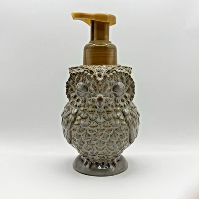 Dispensador de jabón de manos espumoso para búho de otoño Bath & Body Works NUEVO Foto 1 de 3