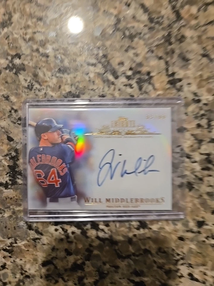 Tarjeta Topps Tribute Will Middlebrooks 2013 automática #65/99 Foto 1 de 2