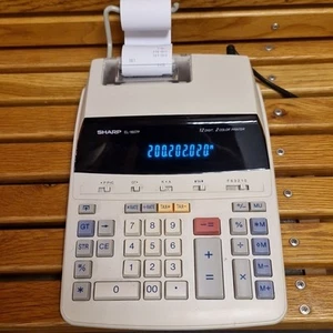 Sharp EL-1607P Desktop 12 Digit Mains Power 2 Color Printing Calculator - Picture 1 of 7