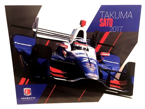 2017 IZOD INDY TAKUMA SATO #26 PANASONIC ANDRETTI AUTOSPORT INDY CAR POSTCARD Cover