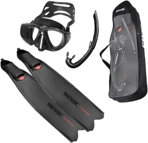 SEAC Set Tris Motus Set (Motus Long Fins, One Diving Mask, Jet Snorkel - Picture 1 of 1