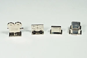 Scene It Game Pieces Only Metal Pieces Lot of 4 Movie, projector, popcorn, film - Picture 1 of 3