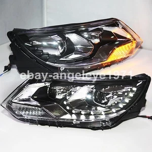 2012 to 2015 year For VW Tiguan LED Headlights Lamps Bi Xenon Projector Lens LF - Picture 1 of 12