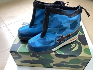 Authentic Ape Bape Honeycomb Camo Zip Road Sta Blue US Men’s 9.5 New Bapesta - Bild 1 von 10