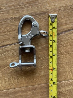 Grillete a presión con cabezal de horquilla giratorio Ronstan RF6230 3 3/4" excelente Foto 1 de 2