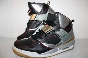 Nike Jordan Flight 45 Basketball Shoes, 616916-052, Black/Silver/Red, Men's 12 - Picture 1 of 6