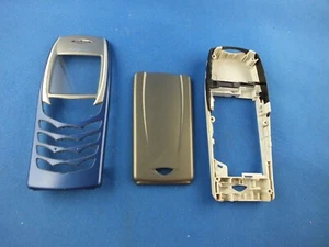 Oryginalna obudowa środkowa NOKIA 6100 przód tył pokrywa baterii pokrywa górna obudowa niebieska - Zdjęcie 1 z 12