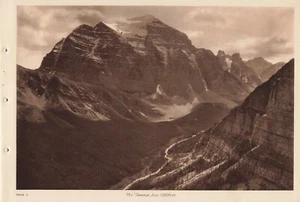 Canadian Pacific Rockies Byron Harmon Vandyck Photogravure MT Temple 11,626 FT - Picture 1 of 1