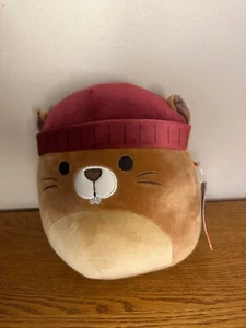 Squishmallows Chip The Red Hat Castor Peluche Animal KellyToy 8” Nuevo - Imagen 1 de 3