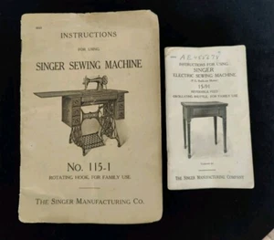 2 Singer Nähmaschine Bedienungsanleitungen - Bild 1 von 7