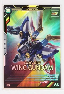 Gundam Arsenal Base Foil Card UTB02-007 M Wing Gundam Bandai Made in Japan - Bild 1 von 4