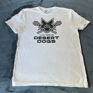 Las Vegas Desert Dogs Lacrosse White Logo T-Shirt Large - Picture 1 of 8