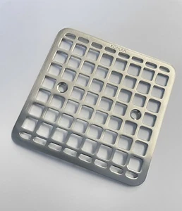 Kohler K-9136 Quadratischer Duschablauf - Sieb aus gebürstetem Nickel. - Bild 1 von 5