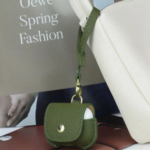 Genuine Leather Case Cover for Airpod Shell Cover Wireless Charging Earphone Bag - Picture 1 of 21