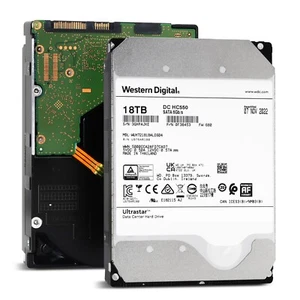 WD Ultrastar DC HC550 18TB SATA 6Gb/ 3.5" Enterprise HDD - WUH721818ALE604 - Afbeelding 1 van 5