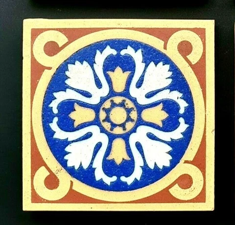 Antique Floor Tile The Campbell Brick & Tile Co. C1900 40 Tiles Available Cover