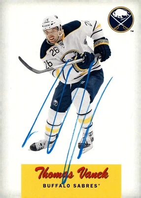 Thomas Vanek - Signed 2012-13 O-Pee-Chee Retro Card #20 - Buffalo Sabres - Image 1 of 2
