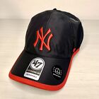 47 Brand Clean Up Dad Hat New York Yankees Black Red Running