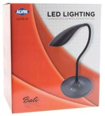 TOTALMENTE NUEVO Alvin Bali LED Brazo Oscilante Lámpara de Dibujo Negra con Puerto de Carga USB Foto 1 de 4