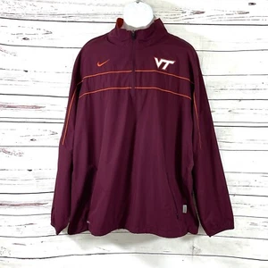 Chaqueta cortavientos Nike Virginia Tech para hombre XXL Storm Fit cuarto cremallera ventilada - Imagen 1 de 12