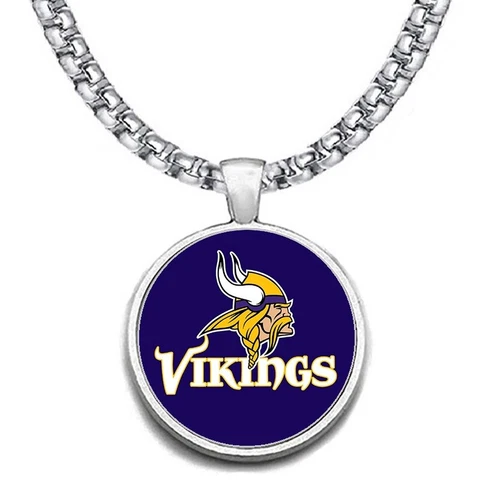 LARGE Minnesota Vikings NECKLACE STAINLESS STEEL CHAIN FOOTBALL FREE SHIP' D30 Cover