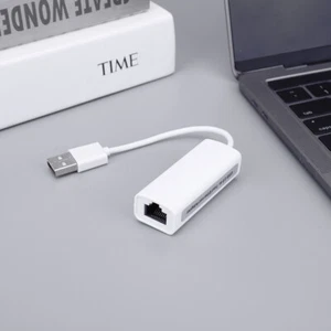 Wired LAN Adapter 100Mbps Wired Card Anti-interference USB2.0 for Macbook Tablet - Picture 1 of 12