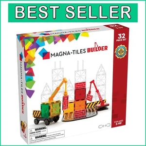Creative 32-Piece Magnetic Builder Set with Safe, Non-Toxic Materials - Ages 3+ - Picture 1 of 10