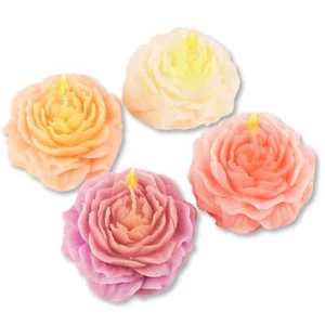 Peony Candles – 4 Pack Floral Scented Aroma - Picture 1 of 8