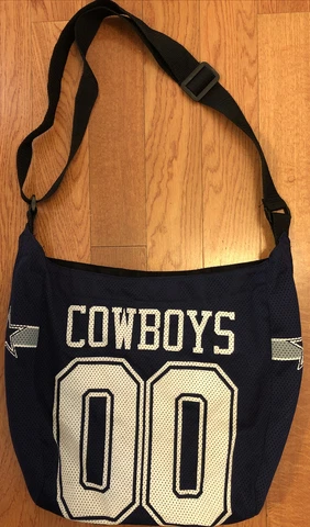 Official NFL Football DALLAS COWBOYS Tote Bag Purse Two-Tone Blue Logo Cover