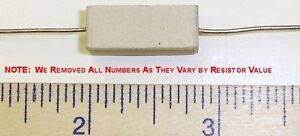 5 x 91 Ohm 5 Watt 5% Wire Wound Cermet Sandblock Resistor Free US Shipper