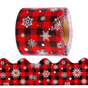 Christmas Board Paper Border 1Roll Christmas Paper Trim Bulletin Border Classic - Picture 1 of 10