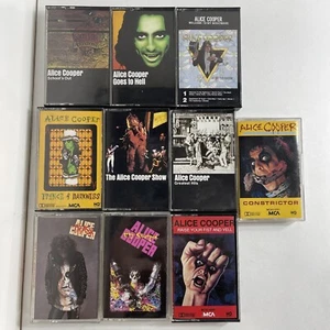 Alice Copper Goes To Hell Raise Your Fist And Yell School’s Out Cassette Lot 10 - Picture 1 of 19