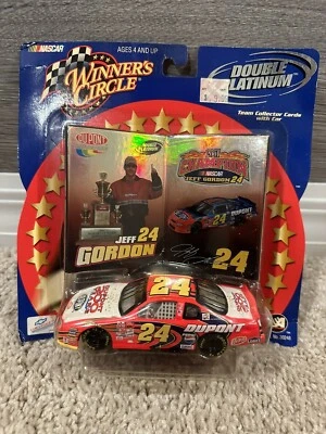 Sealed WINNERS CIRCLE DOUBLE PLATINUM 1/43 SCALE #24 JEFF GORDON DUPONT CHEVY - Image 1 of 2