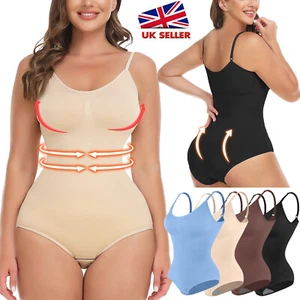 Mujeres Body Prendas moldeadoras Control abdomen Adelgazante Espaguetis Body Modelador Body Traje - Imagen 1 de 64