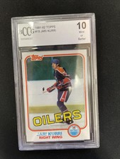 1981 Topps Hockey #18 Jari Kurri Rookie Card RC Graded MINT 10 Oilers NEW