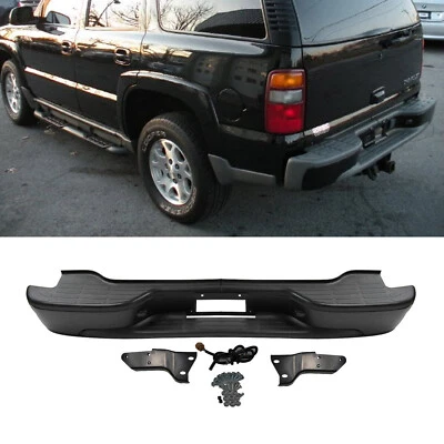 Black Rear Step Bumper Assembly For Chevrolet Suburban Tahoe GMC Yukon 00-06 Foto 1 de 4