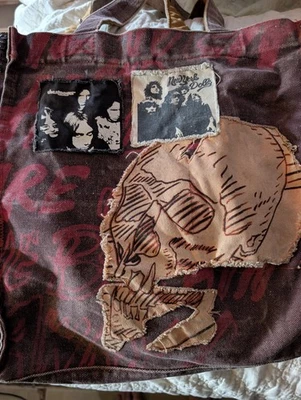 Bolso de Mano Andy Warhol Loop NYC Calavera Envejecida Raro Hallazgo, Punk, Arte Foto 1 de 4