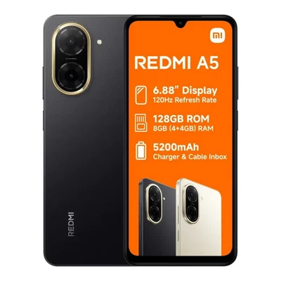 Xiaomi Redmi A5 3GB Ram 64GB Dual SIM Unlocked Android Smart Mobile Phone - Image 1 of 4